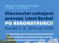 Slavnostní zahájení provozu lázní po rekonstrukci!